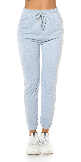 Trendy high-waist jogging pants Gray